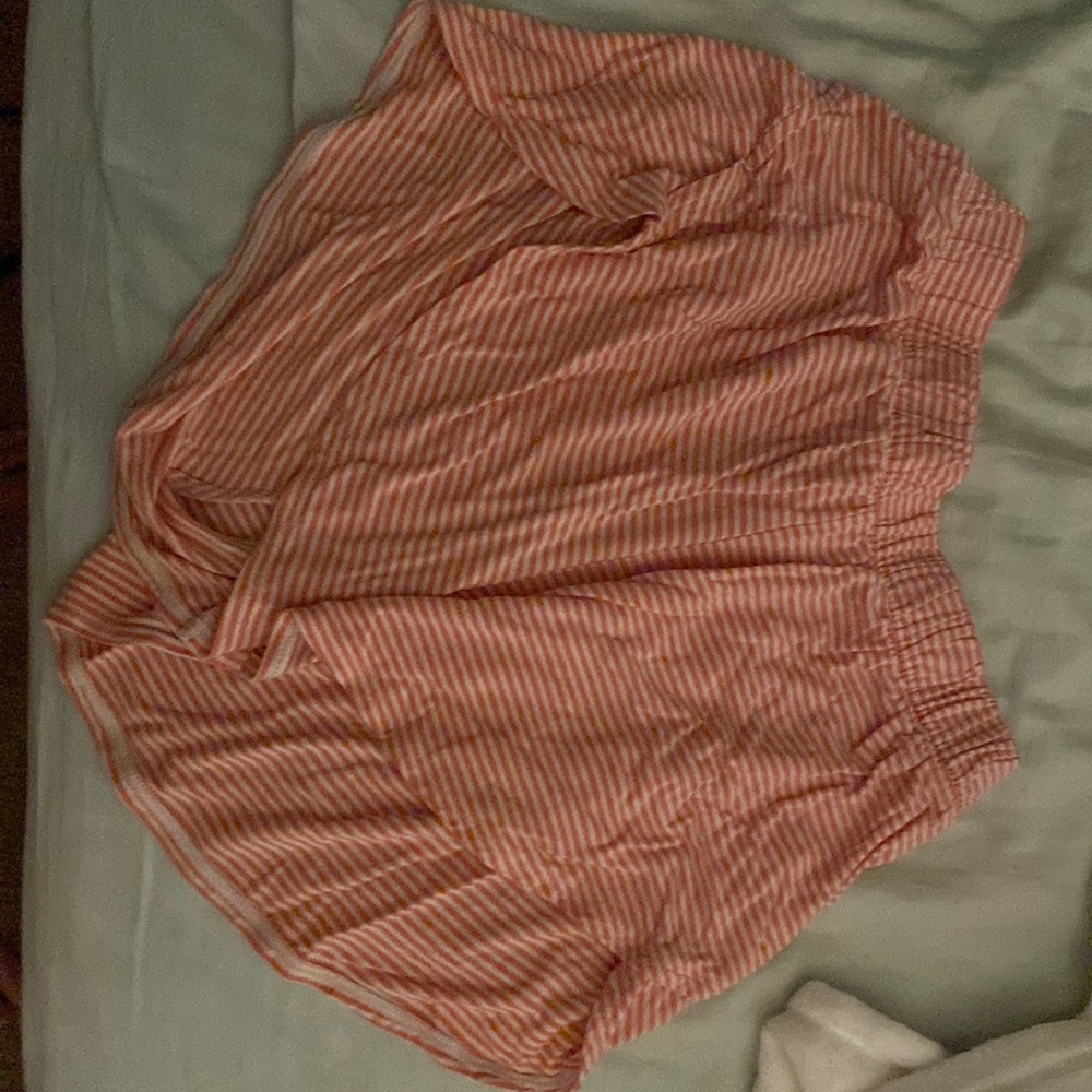 striped PJ shorts